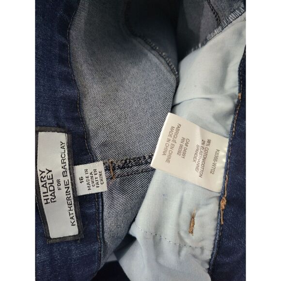 Hilary Radley Ankle Jeans 16 Womens Plus Size Boho Raw Hem Straight Leg - Picture 5 of 5